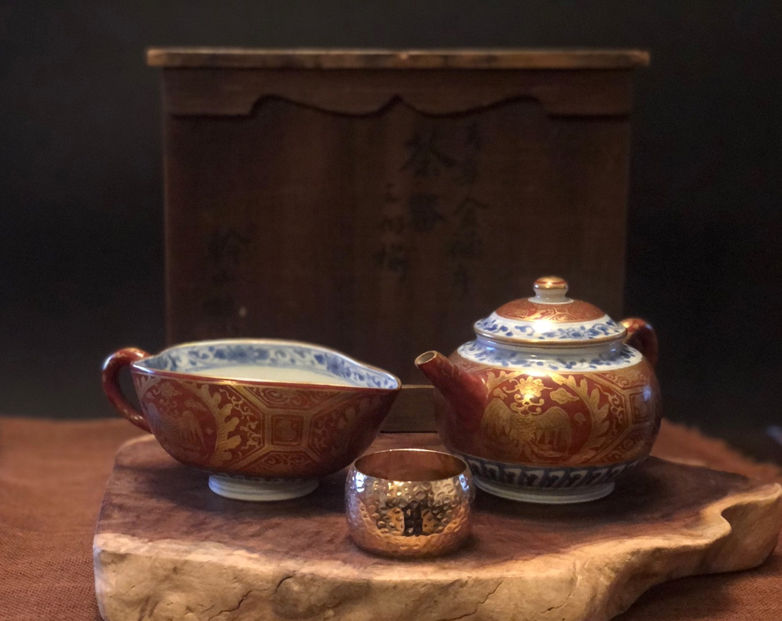 Set-4 清水燒金襦手茶具套裝